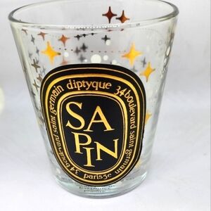 Empty Diptyque 2022 Christmas Sapin (Pine tree) candle holder RARE glow …